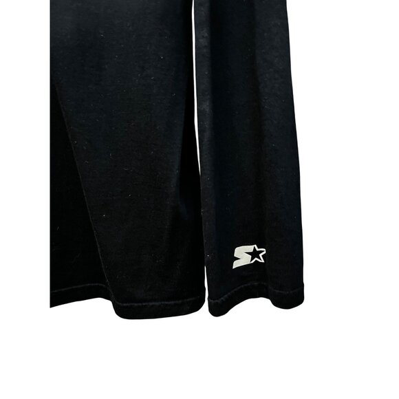 Starter Las Vegas Raiders NFL Football Black Silver Big Logo Spell Out T-Shirt L - Picture 5 of 6